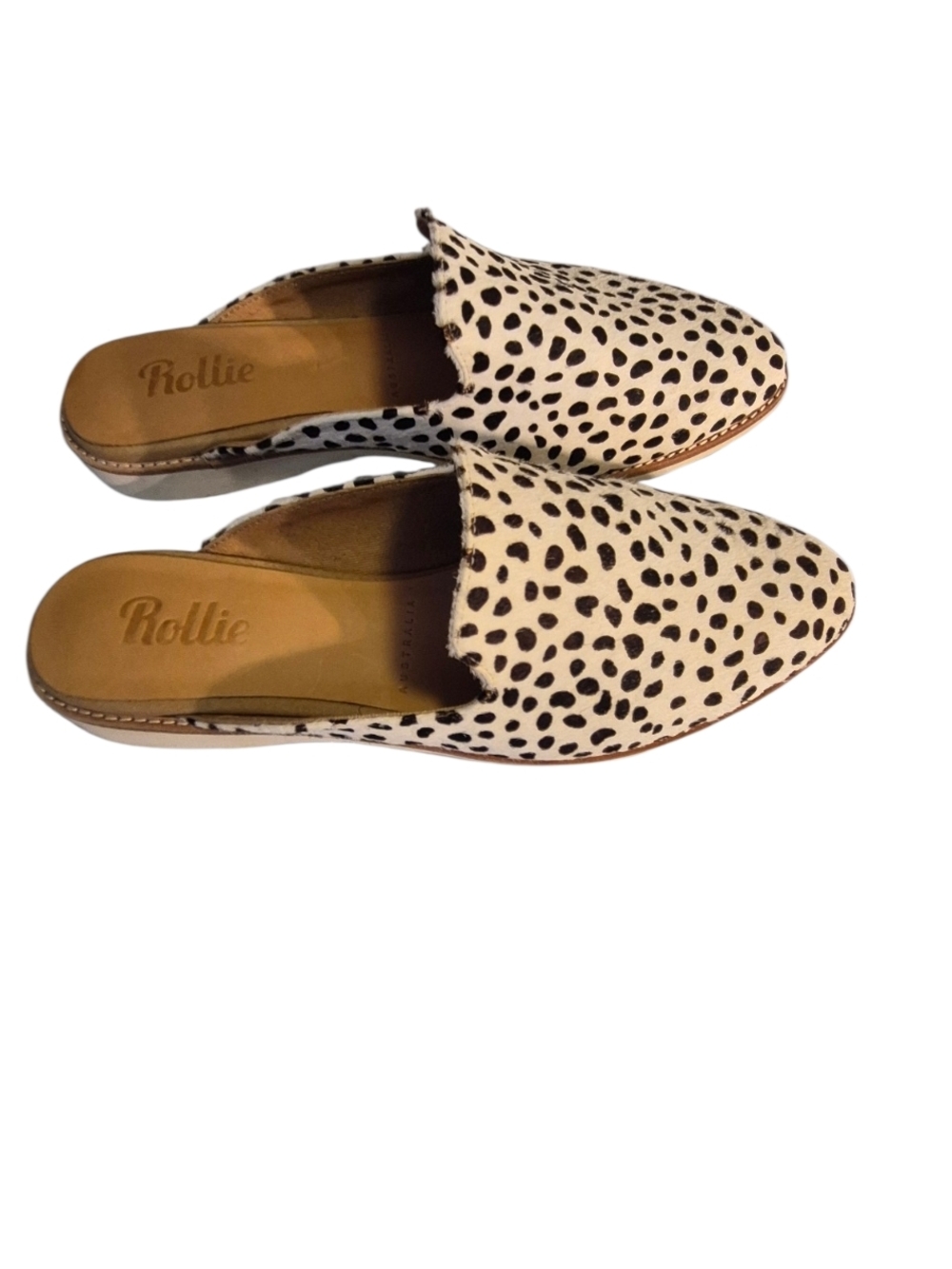 Rollie Madison Leopard-Print Slip-On Mules